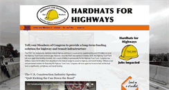 Desktop Screenshot of hardhatsforhighways.org
